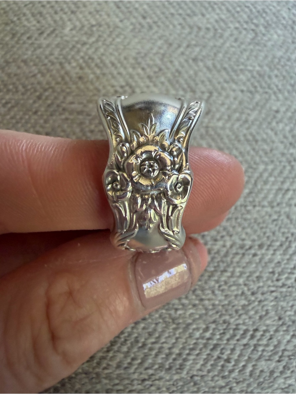 Silver Plated Spoon Ring - Picture 10 of 13